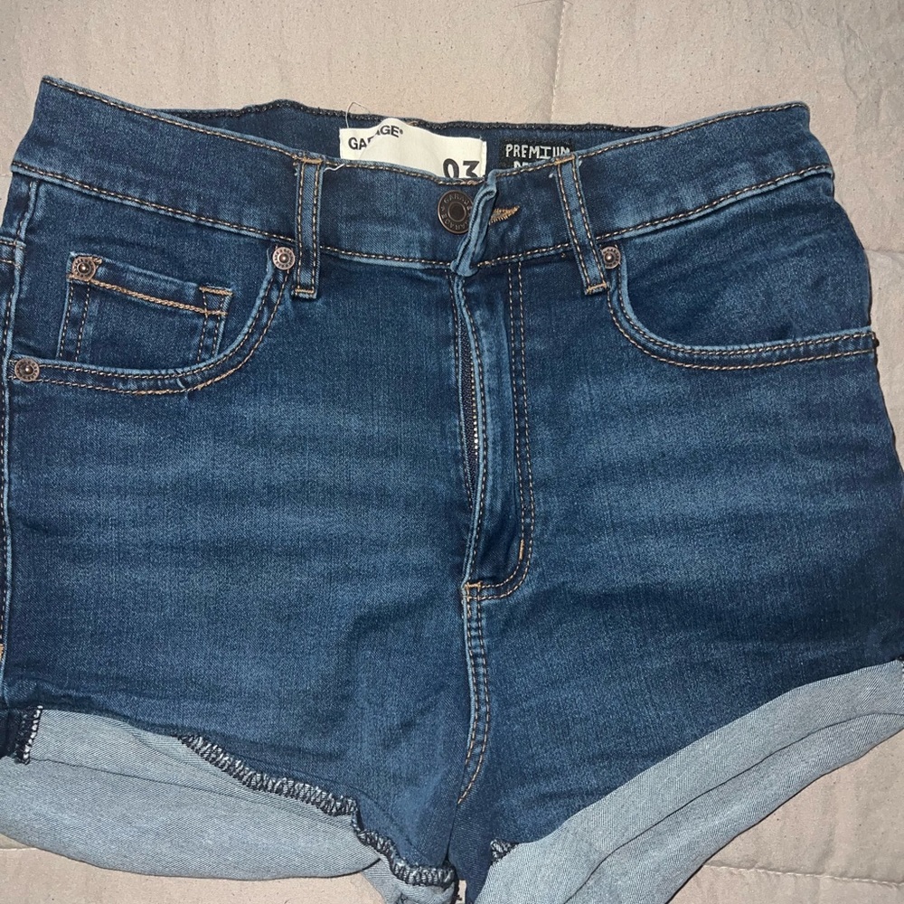 Garage Jean Short in Dark Wash